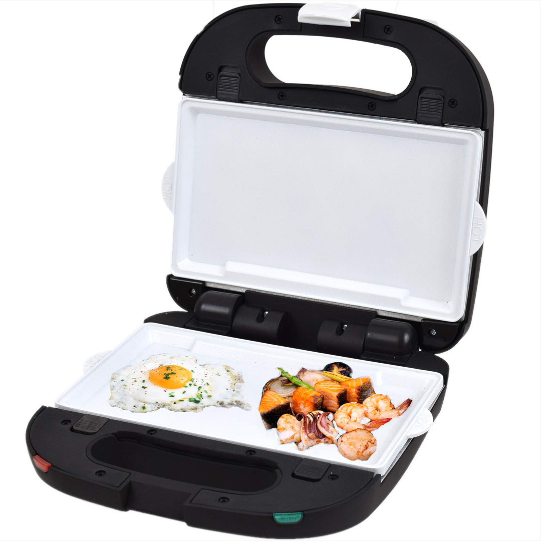 Syntrox Germany Teppanyaki Flatgrill mit keramisch beschichteten Backplatten