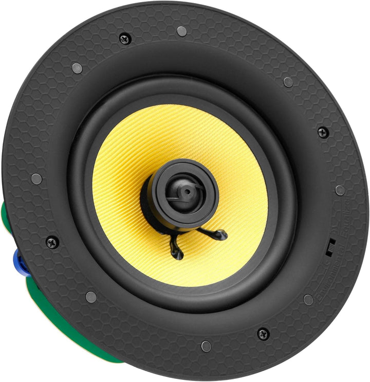 Pronomic CLS-660 WH High-End Gewebe Einbaulautsprecher (2-Wege Decken-Lautsprecher Box, 6,5"/165 mm