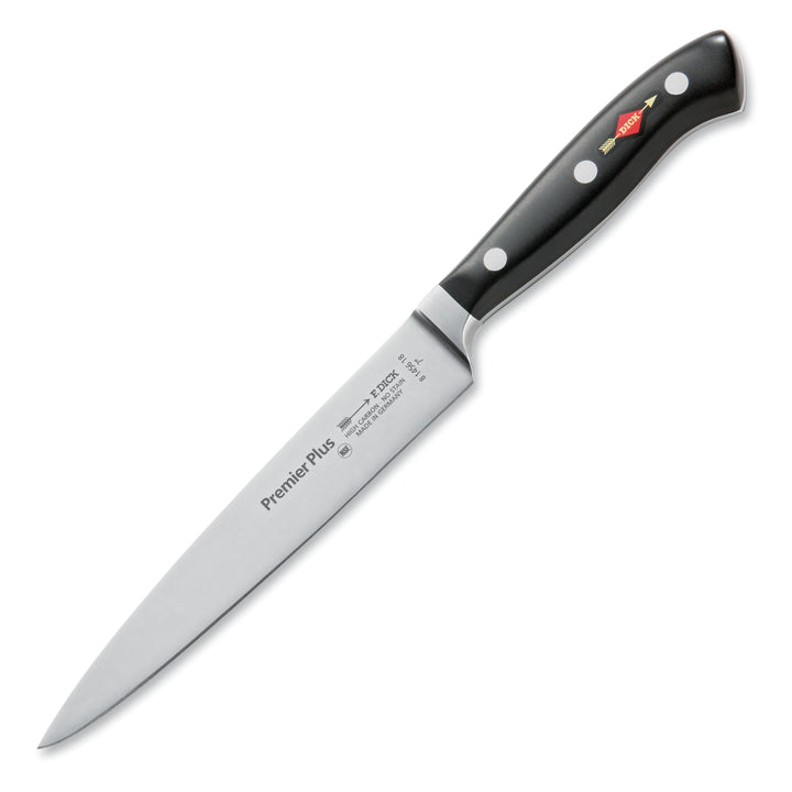 F. DICK Tranchiermesser, Premier Plus (Messer mit Klinge 18 cm, X50CrMoV15 Stahl, nichtrostend, 56°