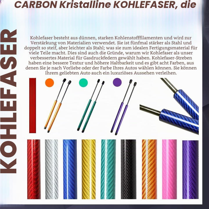 JINGLING Motorhaubenstreben für MX5 MX-5 NA NB 1989–2005 Fronthaube Gasdämpfer Lift Supports Modify