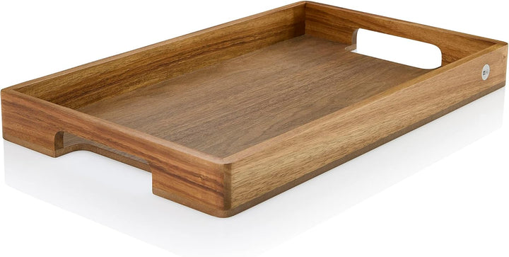 AdHoc ST25 Serviertablett für Tee, Kaffee oder Speisen Serve, Akazien-/Walnussholz 50x30 CM, 50x30 C