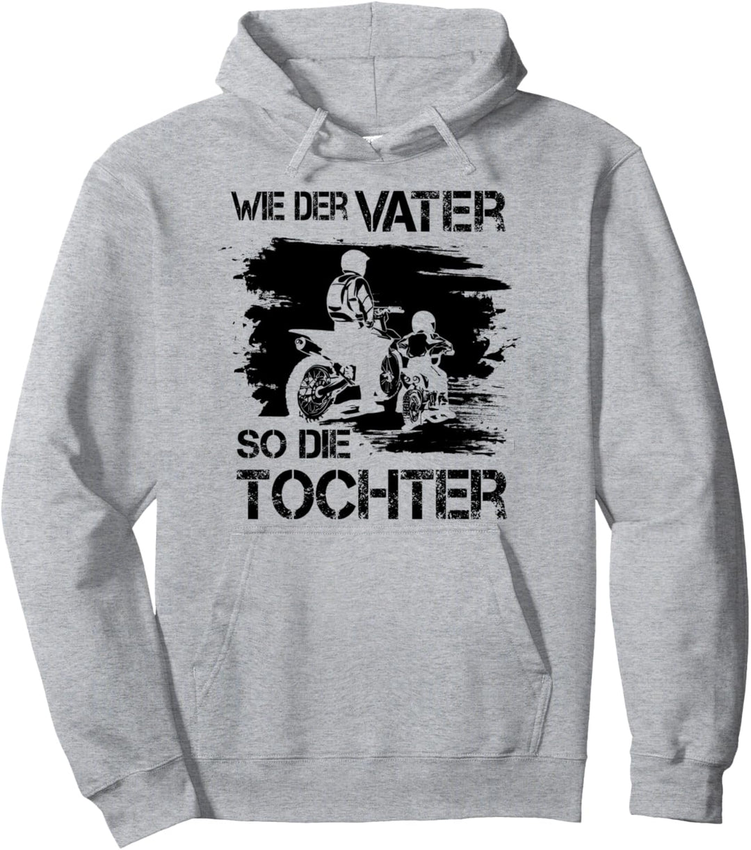 Motocross Wie Der Vater SO Die Tochter Motorrad Geschenkidee Pullover Hoodie