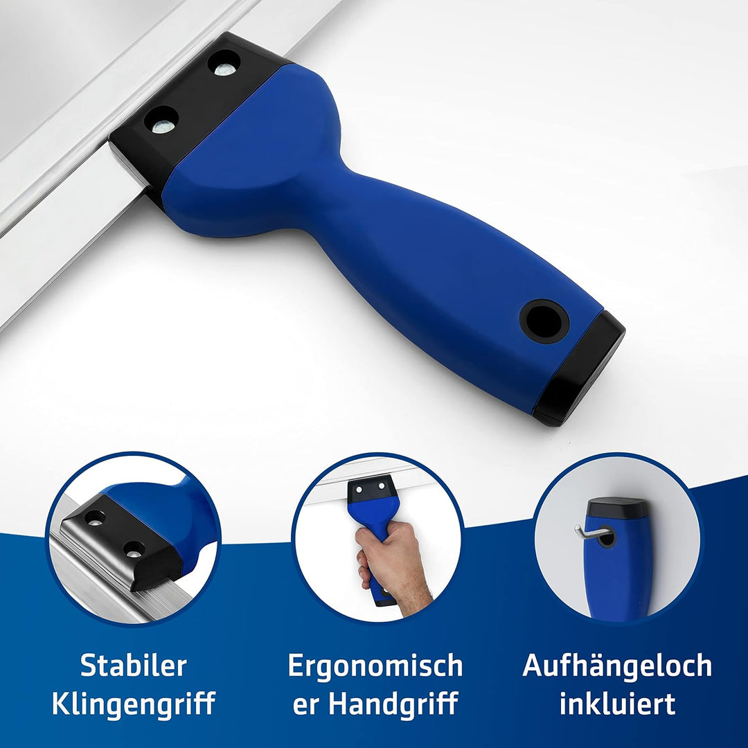 HOGARD Flächenspachtel aus Rostfreiem Stahl mit Weichem | Ergonomischem Griff - Perfektes Spachtelwe