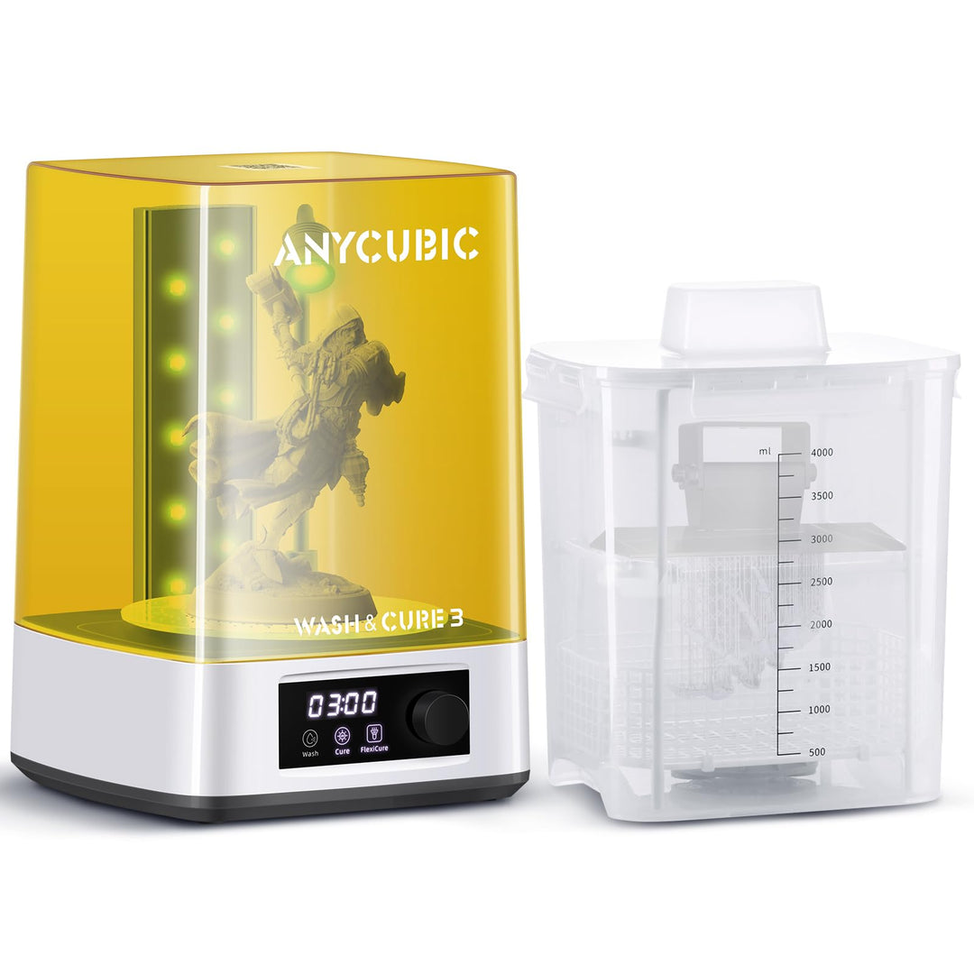 ANYCUBIC Wash &amp; Cure 3 für LCD/DLP/SLA Resin 3D Drucker Modell, 2 in 1 Wascheimer und UV Durchhärteg