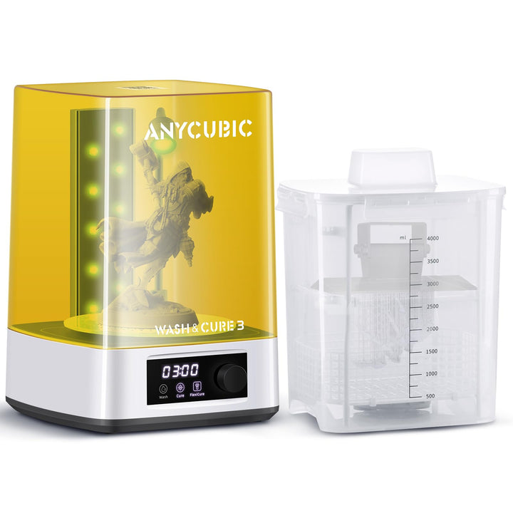 ANYCUBIC Wash &amp; Cure 3 für LCD/DLP/SLA Resin 3D Drucker Modell, 2 in 1 Wascheimer und UV Durchhärteg