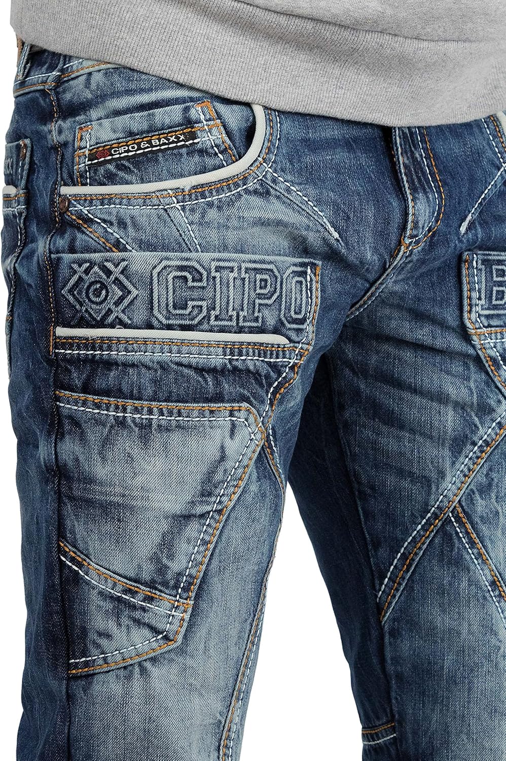 Cipo &amp; Baxx Herren Jeans CD391-bans W30/L34 30W / 34L Blau - 41, 30W / 34L Blau - 41