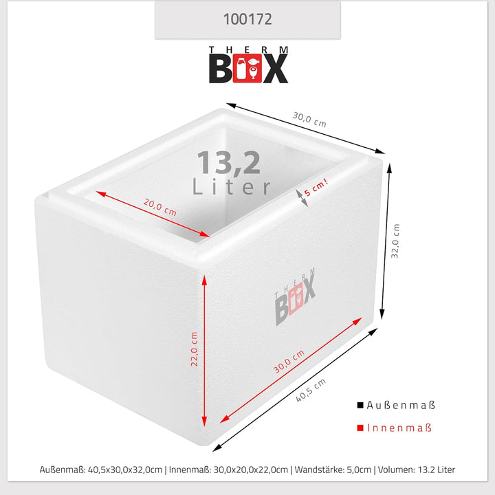 THERM BOX Styroporbox 1L bis 19L Verschiedene Grössen Isolierbox Thermobox Kühlbox Warmhaltebox Wied