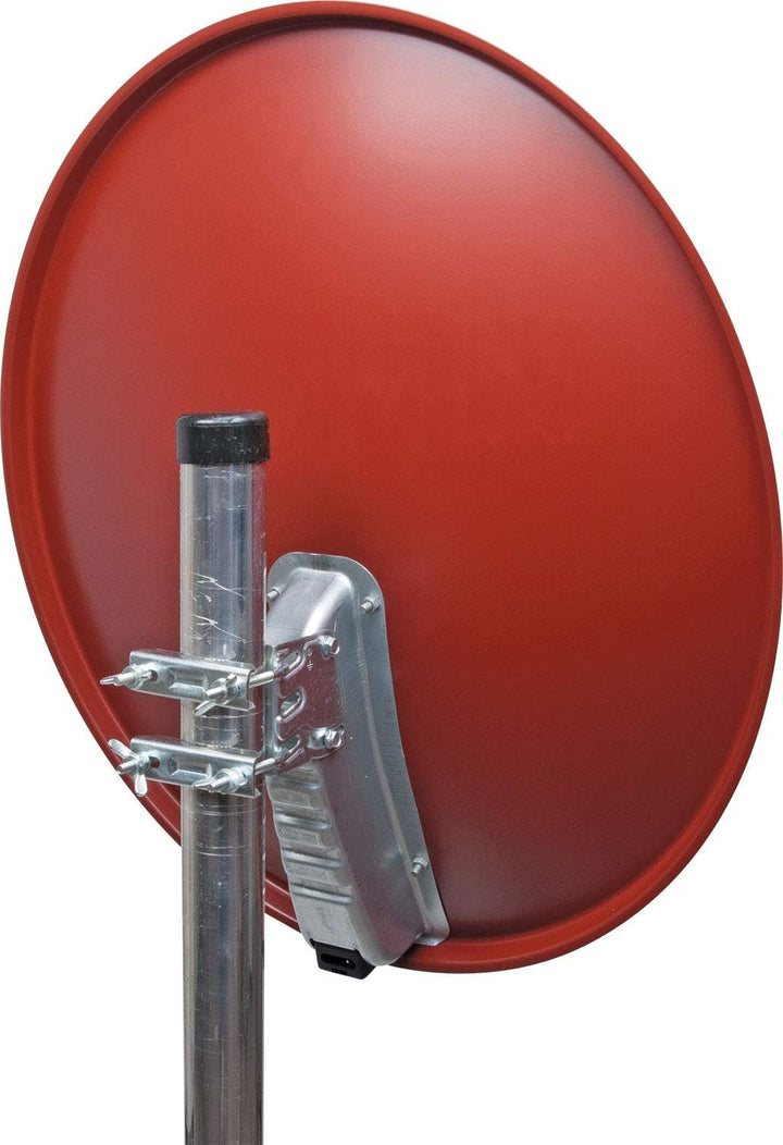 Schwaiger SPI621.2 Aluminium SAT-Spiegel, (Durchmesser 62 cm) Ziegelrot, Ziegelrot