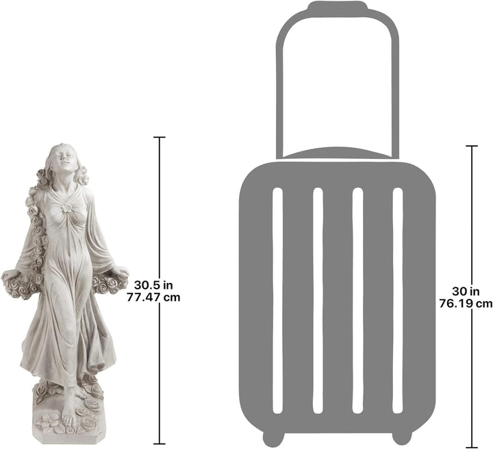 Design Toscano Statue Flora die göttliche Schutzherrin der Gärten, Masse: 37 x 37 x 77.5 cm 9 kg Sin