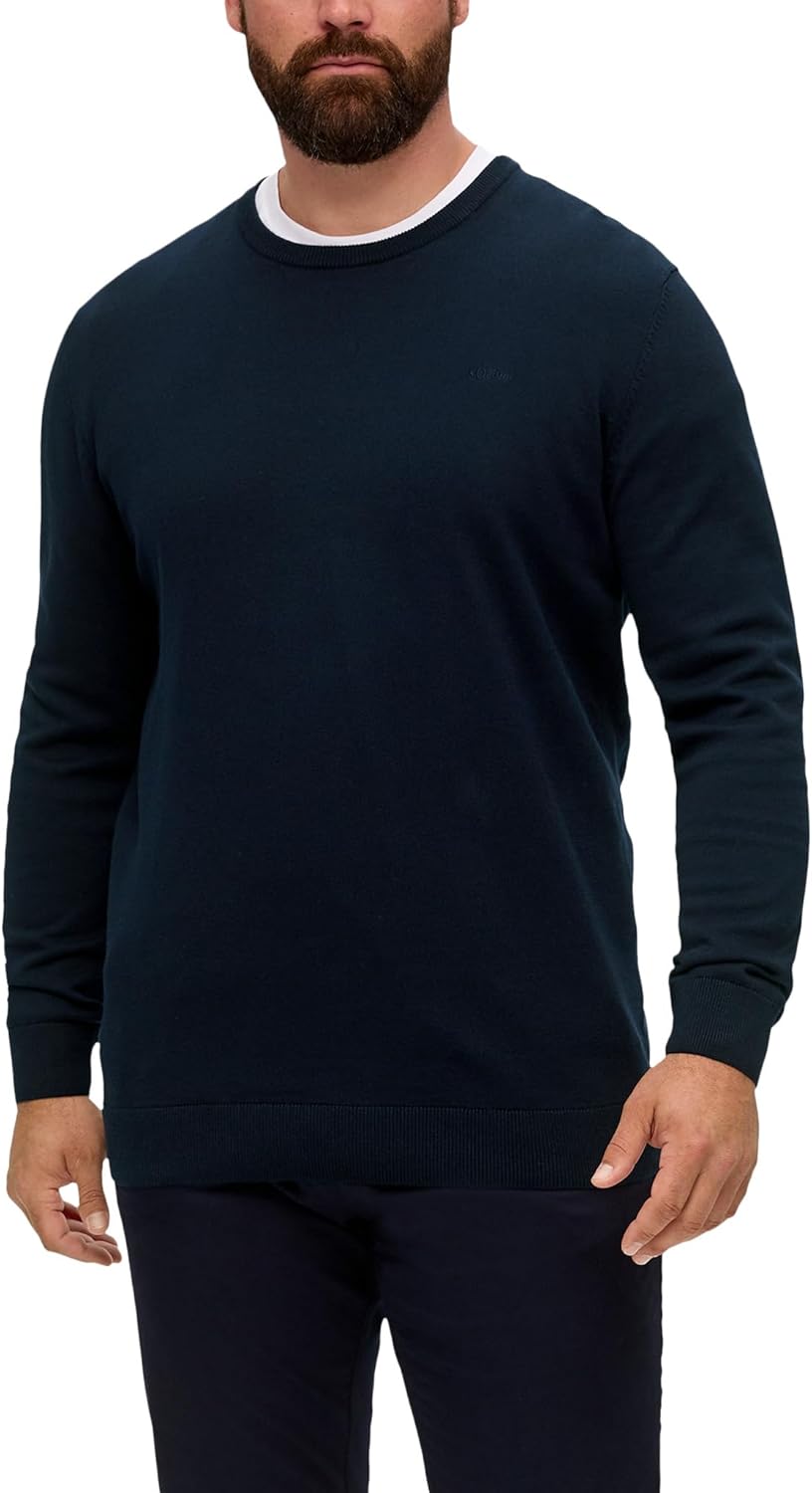 s.Oliver Pullover mit Crew Neck Herren XXL 5978_navy, XXL 5978_navy