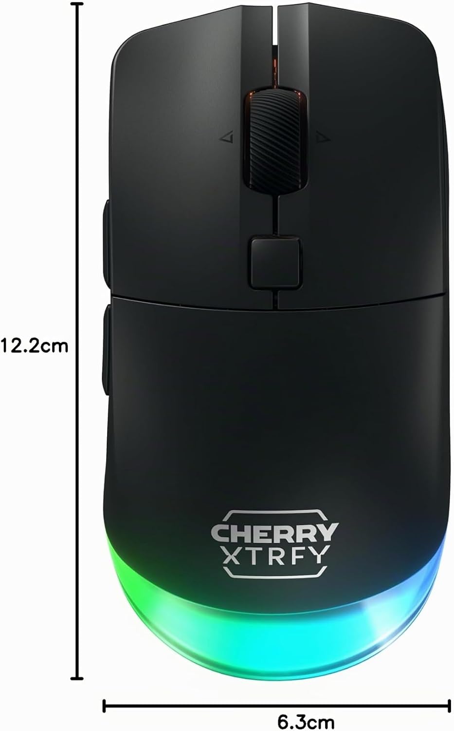 CHERRY XTRFY M50 Wireless, Kabellose Gaming-Maus, Verbindung über 2.4 GHz Funk, Bluetooth &amp; Kabel, E