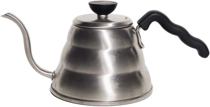 Hario Buono Wasserkocher 1.0 Liter / V60 Coffe Drip Kettle 1.0 Litres, M M Stainless Steel, Silver,
