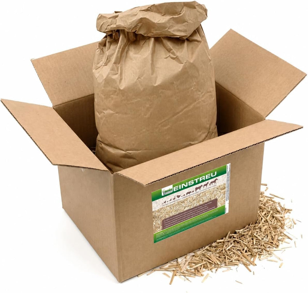 Jumbogras® Kleintier-Einstreu aus Miscanthus/Elefantengras/Chinagras-Häcksel, saugfähige Häckselgut-