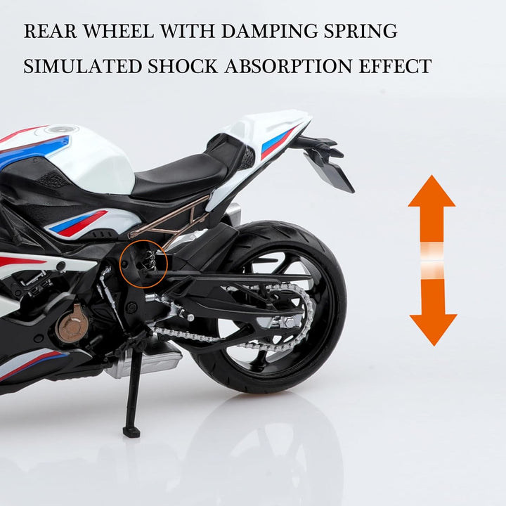 TOKAXI 1/12 Massstab BMW S1000R Diecast Spielzeugmotorräder, BMW Motorradmodell, BMW Motorrad-Spielz
