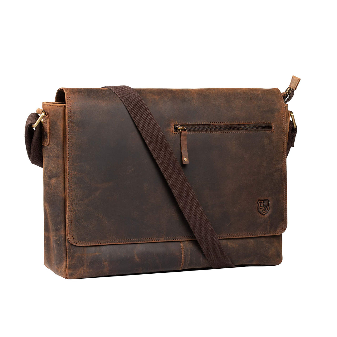hodalump - Premium Echt-Leder Laptoptasche (bis 17 Zoll) als Umhängetasche - Notebooktasche für Dame