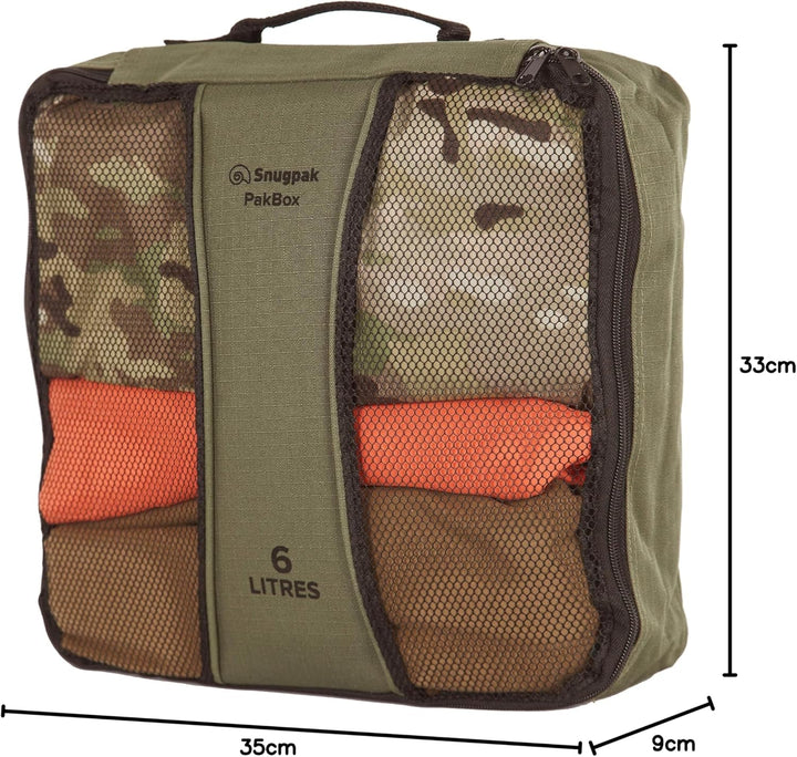 Snugpak Pakbox WGTE – Reise-Packwürfel zum Organisieren von Ausrüstung, Kleidung, Essentials – robus