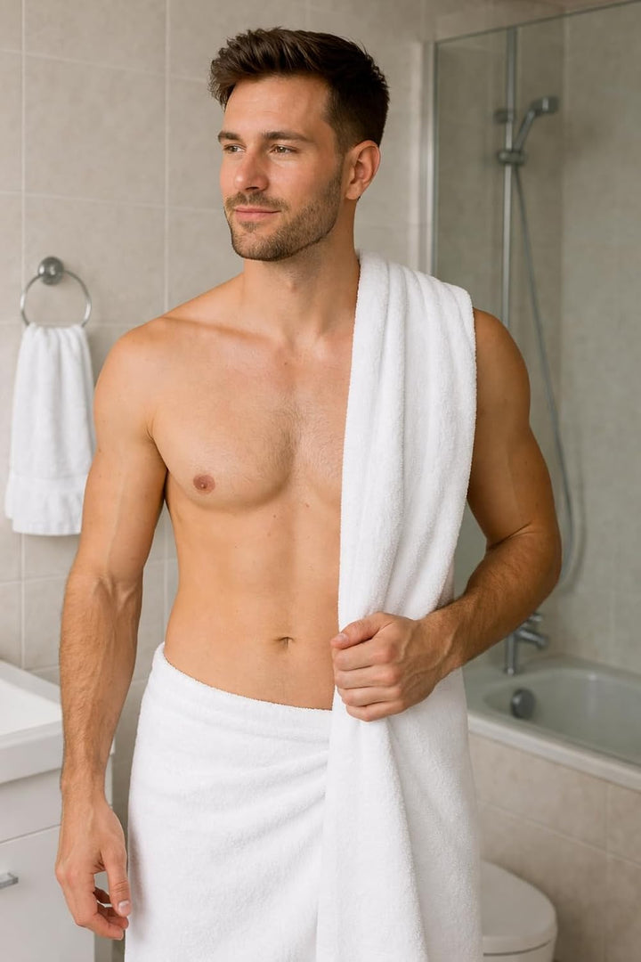 Betz 4 Stück Duschtücher Set Palermo Grösse 70x140 cm 100% Baumwolle Badetuch Duschhandtuch Sporthan