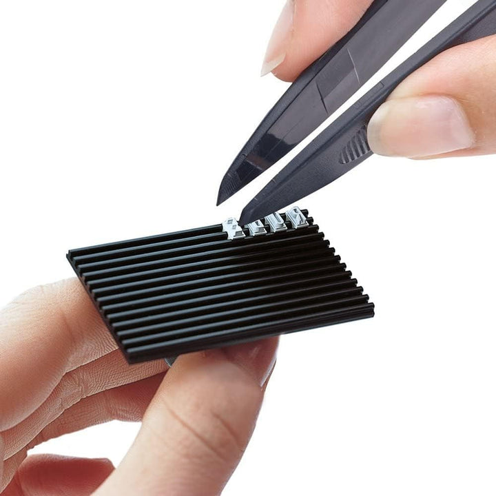 Trodat Printy 4928 typo Textstempel zum Selbersetzen, selbstfärbend, 7-zeilig, Abdruckfarbe Schwarz