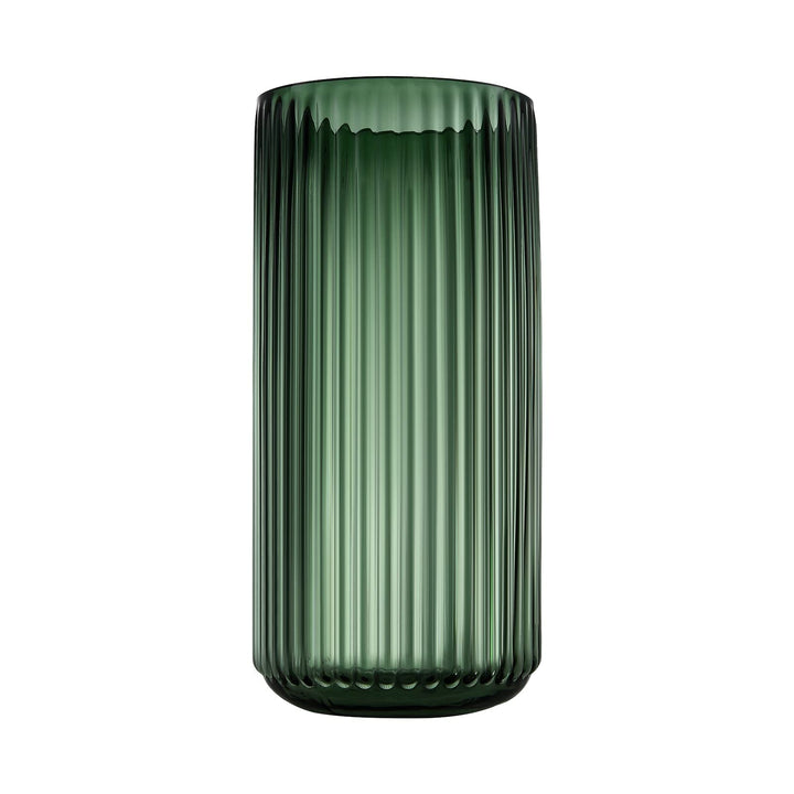 Dinyeo Grosse zylinderförmige Blumenvase aus grünem Glas für Bauernhaus, Esstisch, Tafelaufsätze, De
