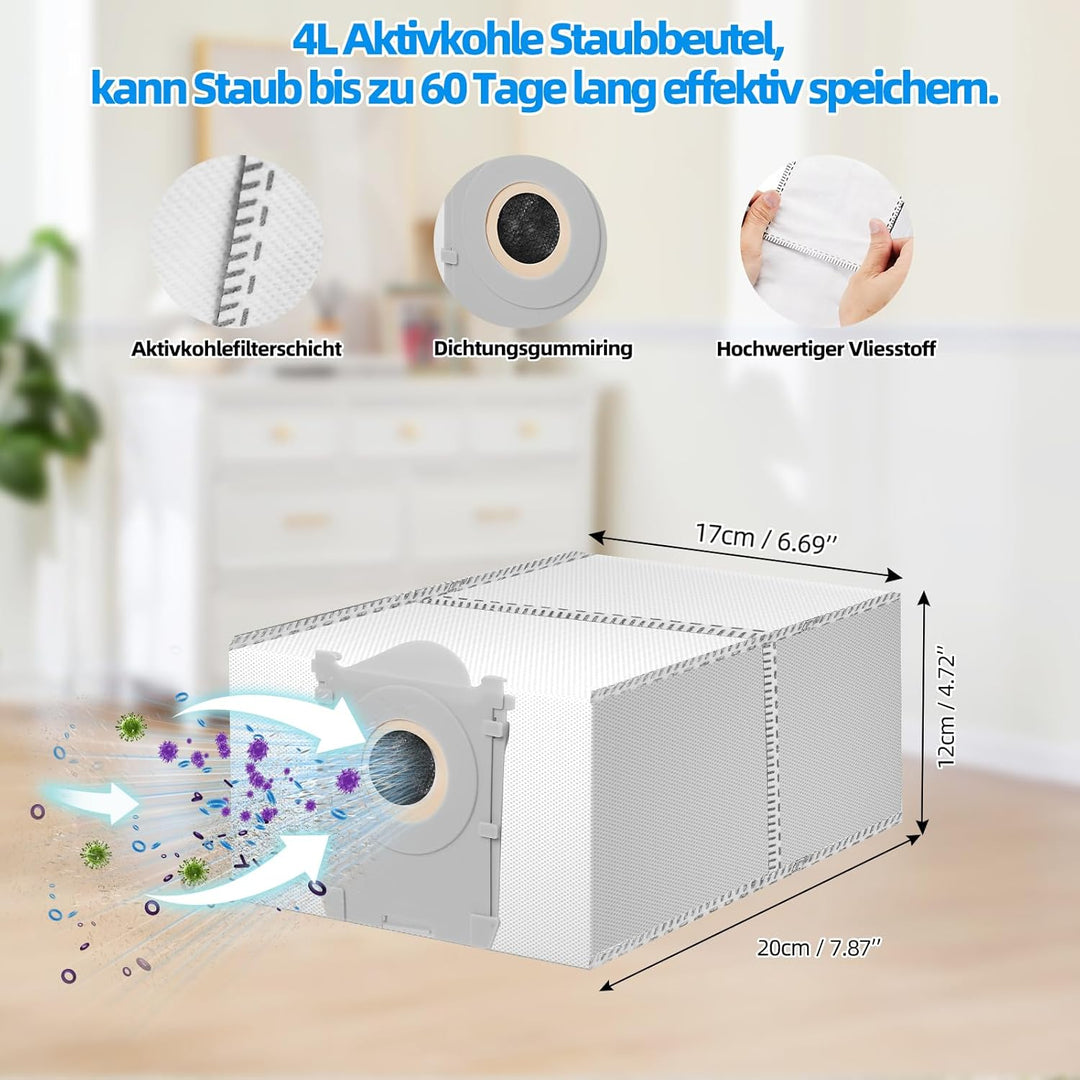 25 Stück Zubehörset für ECOVACS DEEBOT T50 PRO Omni / T50 PRO Omni Gen2 / T50 Omni Saugroboter, Ersa