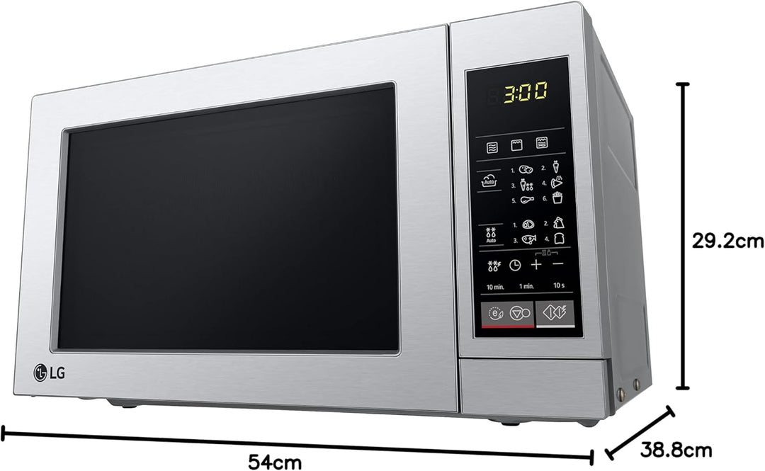 LG MH 6044 V Mikrowelle (700 W, 20 L Garraum, Grill, Edelstahl)