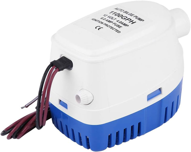 Bückenpumpe, 12 V, 1100 GPH, automatische Bahnpumpe für Boot, Tauchpumpe für Teiche, Schwimmbäder, S