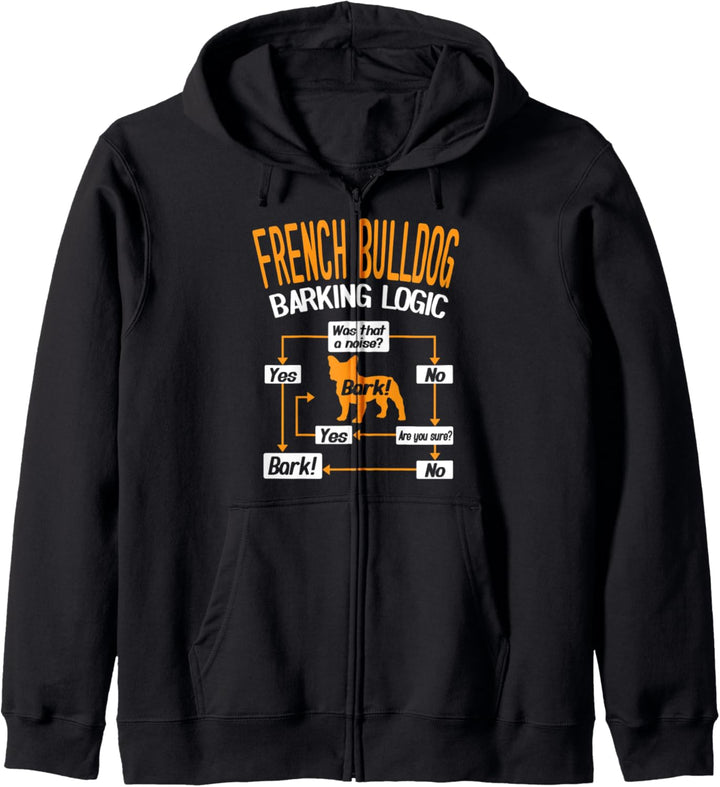 French Bulldog Barking Logic Dog Lover Kapuzenjacke