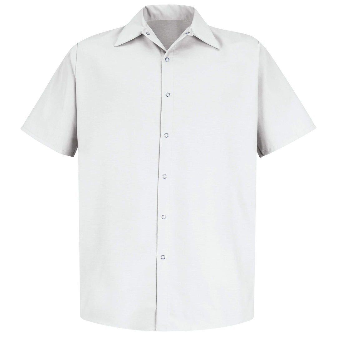 Red Kap Herren Specialized Pocketless Work Shirt Hemd (1er Pack) L Weiss, L Weiss