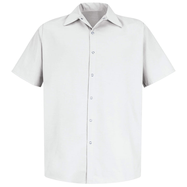 Red Kap Herren Specialized Pocketless Work Shirt Hemd (1er Pack) L Weiss, L Weiss