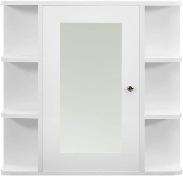 TEWTX7 Spiegelschrank Badezimmerspiegelschrank Badezimmerschrank mit Ablagen Badschrank Schminkschra