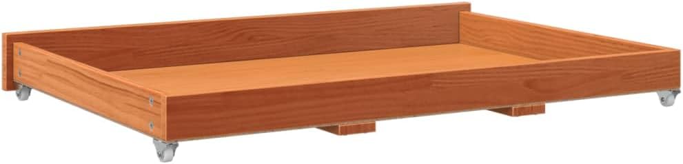 vidaXL Schubladen für Tagesbett 2 Stk., Schublade mit Stauraum Rollen, Bettschublade Bettschubkasten