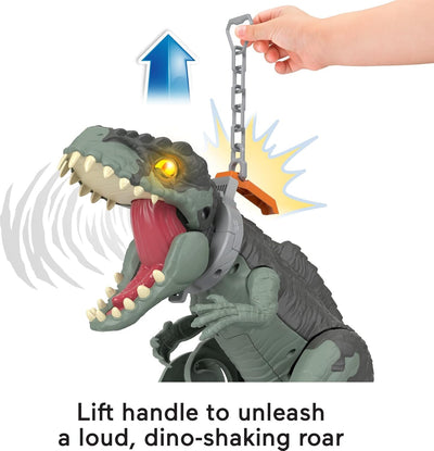 Fisher-Price Imaginext GWT22 - Jurassic World Stapf- und Beissaction Riesendino, ca 40 cm grosses Di