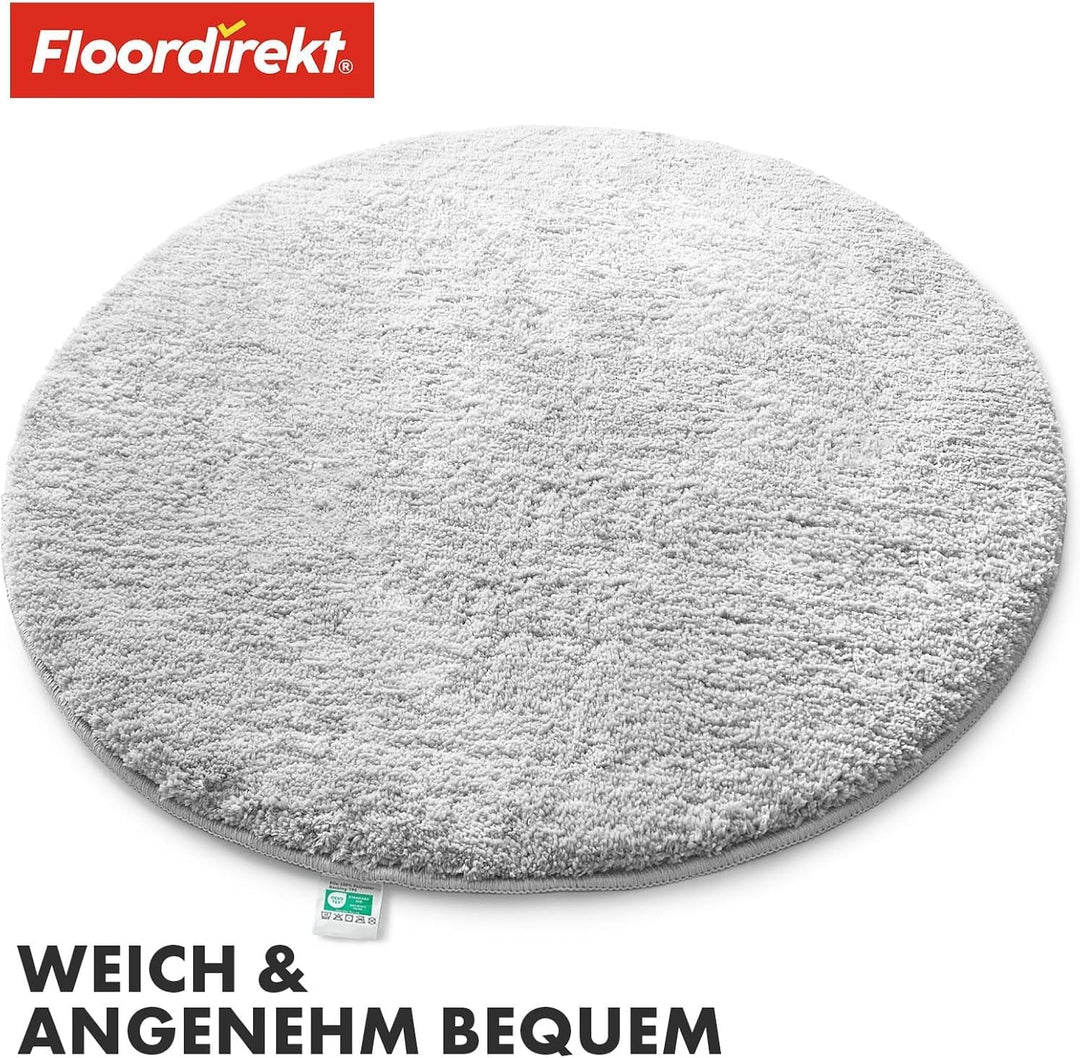 Floordirekt Badematte Sky - Badezimmerteppich - Weicher, dichter Hochflor - Rutschhemmend & Schnell