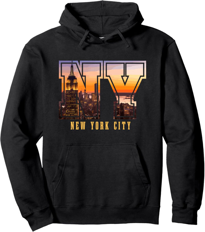 New York City NYC NY Skyline USA Amerika Souvenir Geschenk Pullover Hoodie
