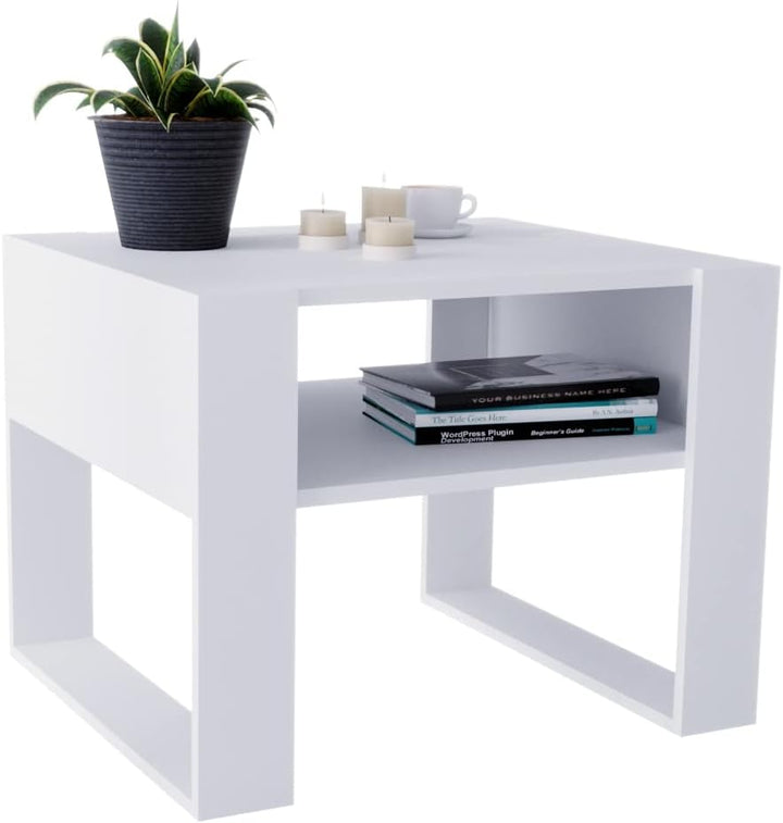 MRBLS Couchtisch – modernes rustikales Design – Wohnzimmer-Tisch Beistelltisch Kaffeetisch Sofatisch
