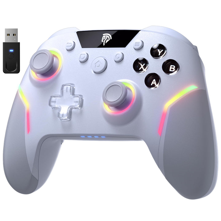 EasySMX X20 Wireless Controller PC mit RGB, Bluetooth Controller mit 2 in 1 Trigger & abnehmbare Hal