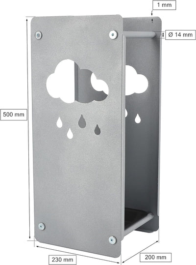 KOTARBAU® Regenschirmständer Grau Wolke Perfekt für ein elegantes Wartezimmer oder gemütlichen Flur,
