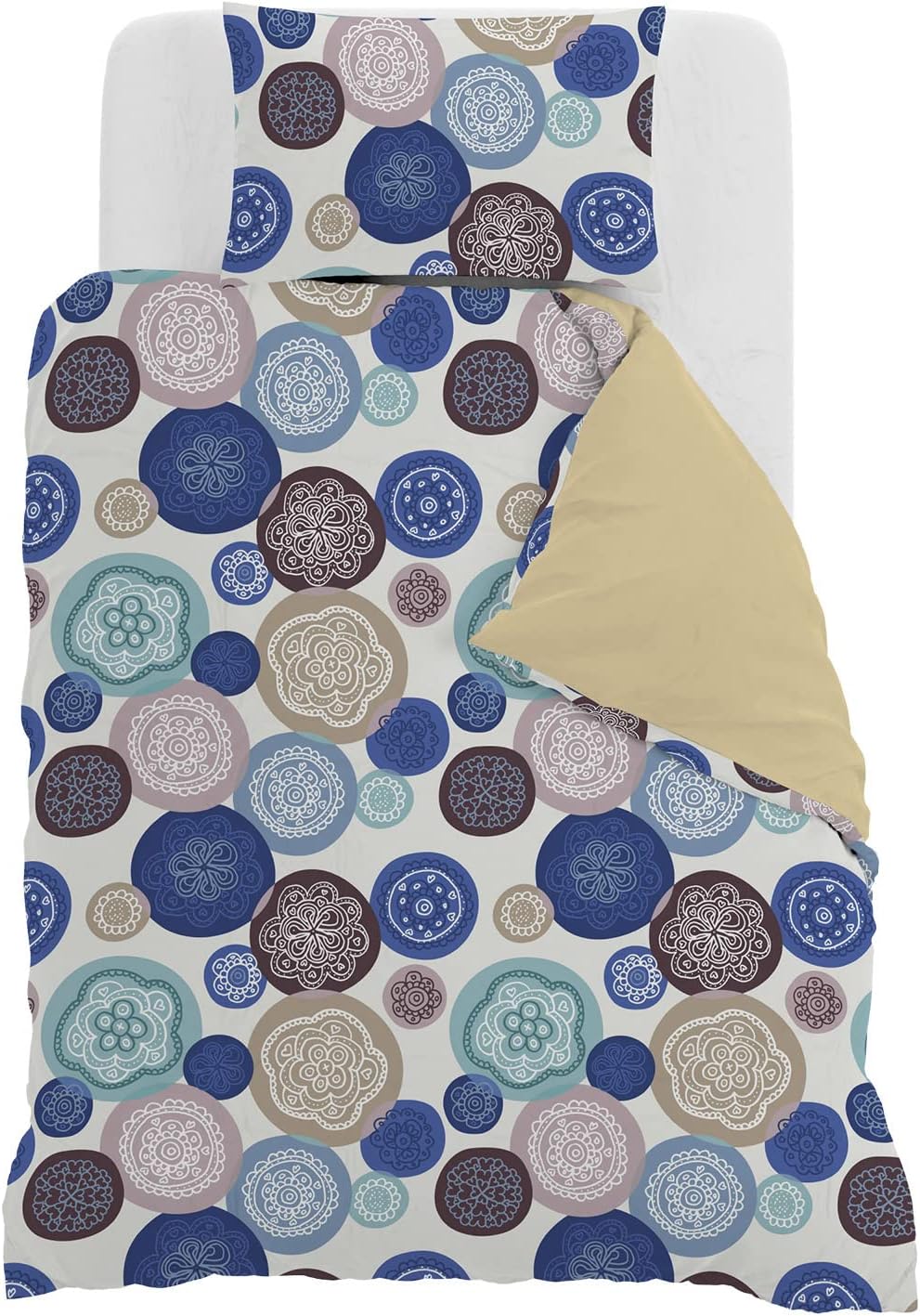 Italian Bed Linen Fantasy Bettbezug, Mikrofaser, murrine, kleine Doppelte Murrine kleine Doppelte, M