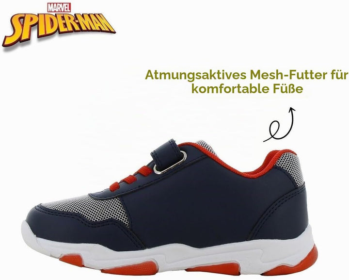Leomil Paw Patrol Blinkschuhe Schuhe Jungen, Ideal for Schule und Freizeit 26 EU Blau Rot 795, 26 EU