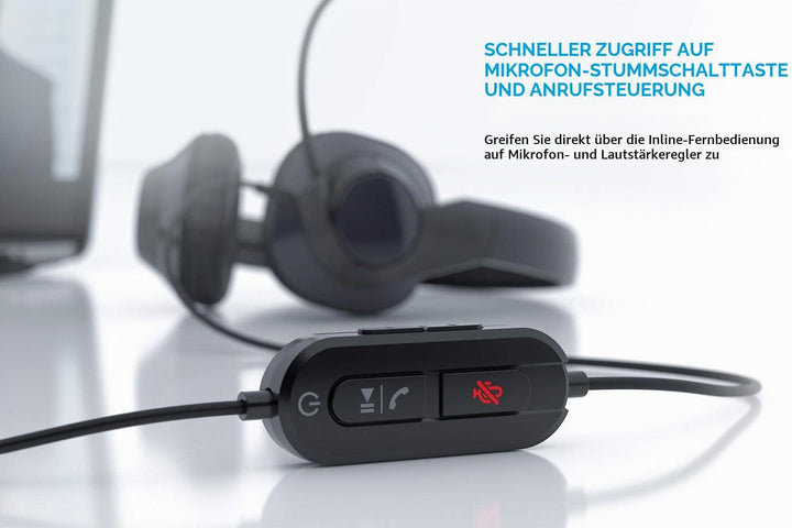 Creative HS-720 V2 Kopfhörer USB-Headset, Mikrofon mit Geräuschunterdrückung für PC, Laptop, Inline-