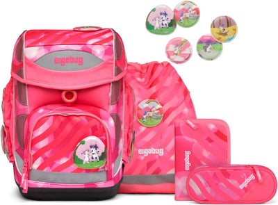 ergobag cubo Set ergonomischer Schulrucksack Klassisch 6-teilig 1. Klasse Grundschule Einheitsgrösse