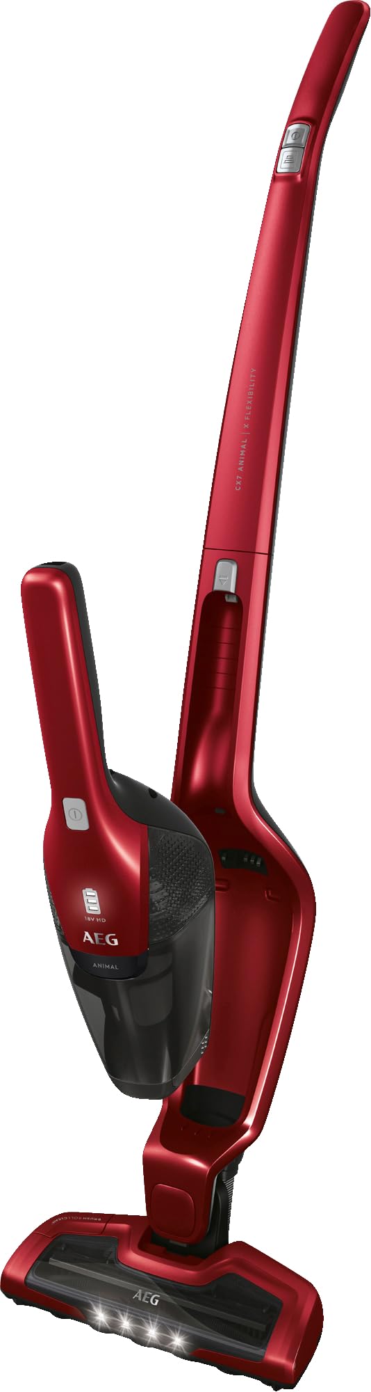 AEG ErgorapidoCX7-2-45AN 2in1 AkkuStaubsauger/beutellos/inklTierhaardüse/bis zu 45 Min.Laufzeit/frei