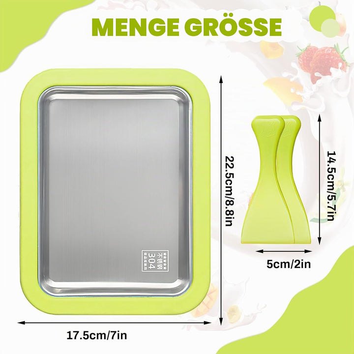 Eisplatte zum Eis Machen, Kommt mit 2 Spateln Ice Cream Machine, Ice Rolls Maschine, Eisenrollmaschi