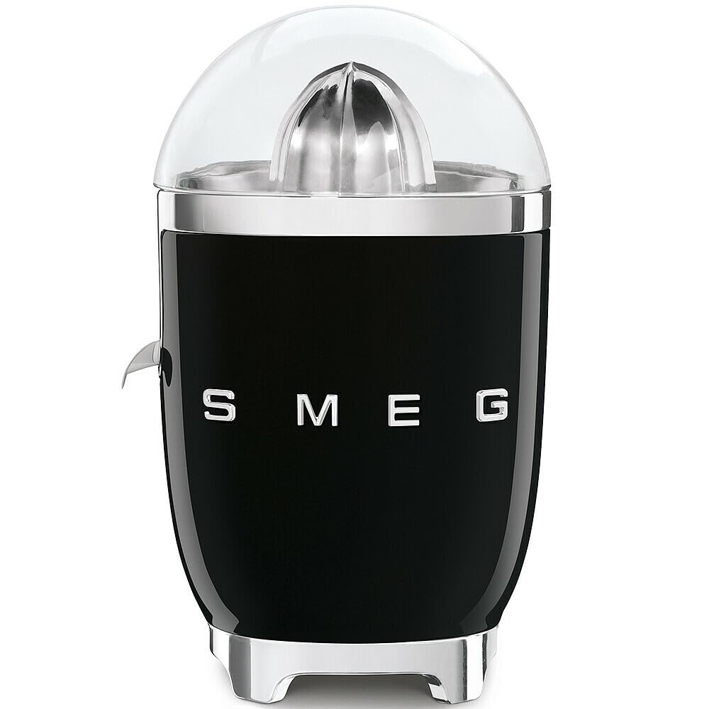 SMEG, Elektrische Zitruspresse CJF11BLEU, tropfsicherer Auslauf und Universalkegel, rutschfeste Stel