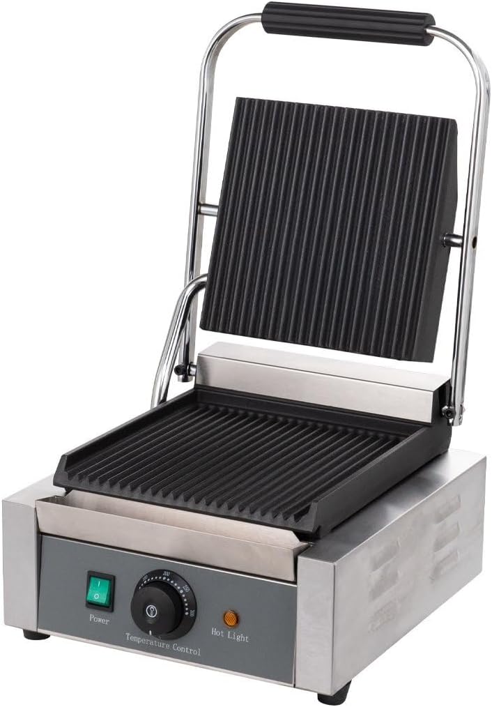 GastroHero Elektro-Kontaktgrill ECO 1,8 kW, gerillt Gastronomiebedarf