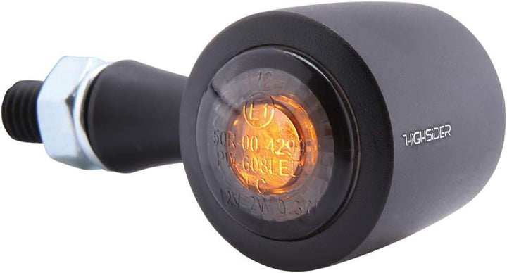 HIGHSIDER Enterprise-EP1 3in1 Motorrad LED Rücklicht/Bremslicht/Blinker, E-geprüft (2er-Pack) (Schwa