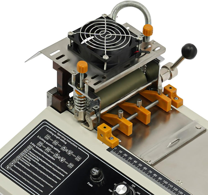 Automatische Heiss-Kalt-Bandschneidemaschine, Gurtschneidemaschine mit LCD-Display, Elektronischer G