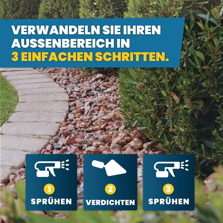 Vuba Easihold 4,1 l Kiesbinder – Kleber für Steine und Mulch, gebrauchsfertig; Stabilisator für Ru