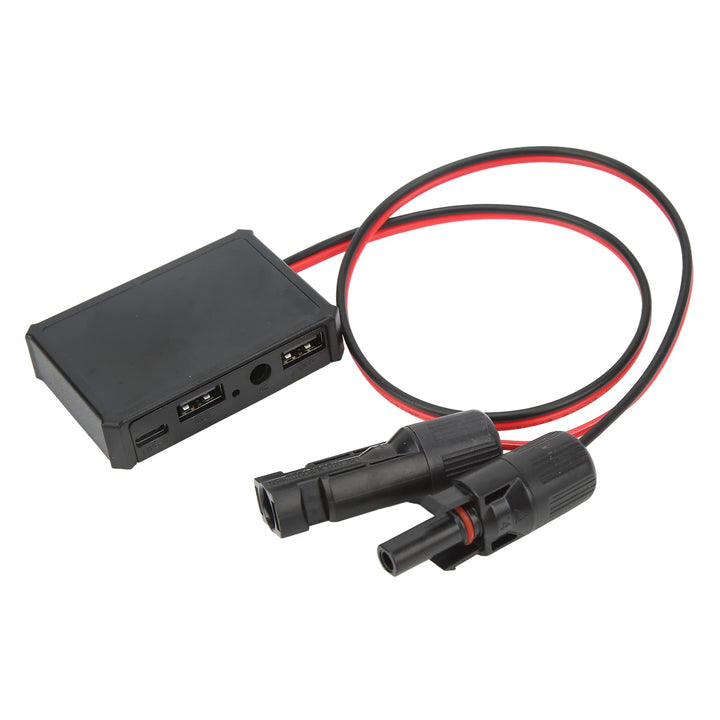 USB-C Solarpanel, Solarladegerät mit Typ-C DC-USB Schnittstelle, Solar-Steckdosenleiste für Telefone