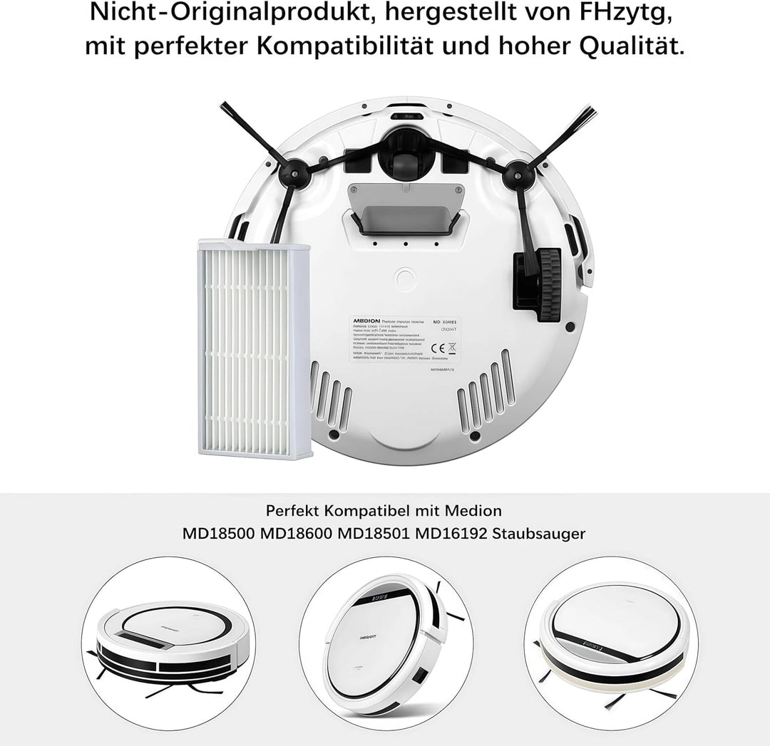 Staubsauger Ersatzteil Set,für Medion MD18500 MD18501 MD16192 MD18600,inklusive 1 Vorfilternetz,5 Fi